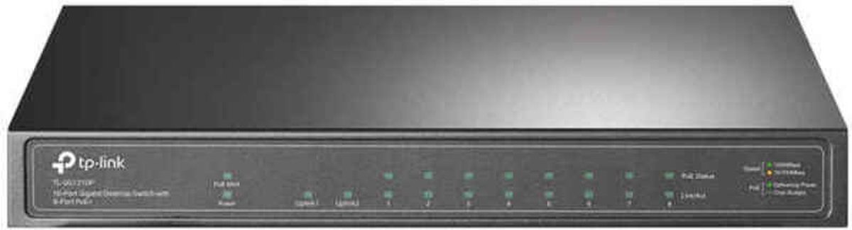TP-Link TL-SG1210P 10-Port Gigabit Desktop Switch with 8-Port PoE+