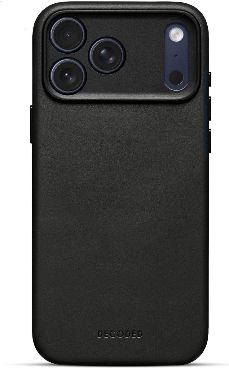 Decoded - Leather Backcover for iPhone 17 Pro Max - Black