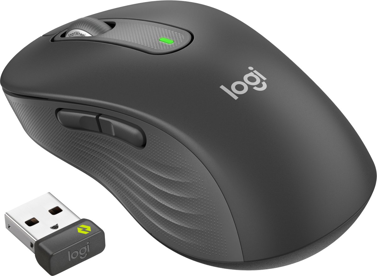 Logitech Signature M650 L for Business - Mus - 5 knapper - Sort