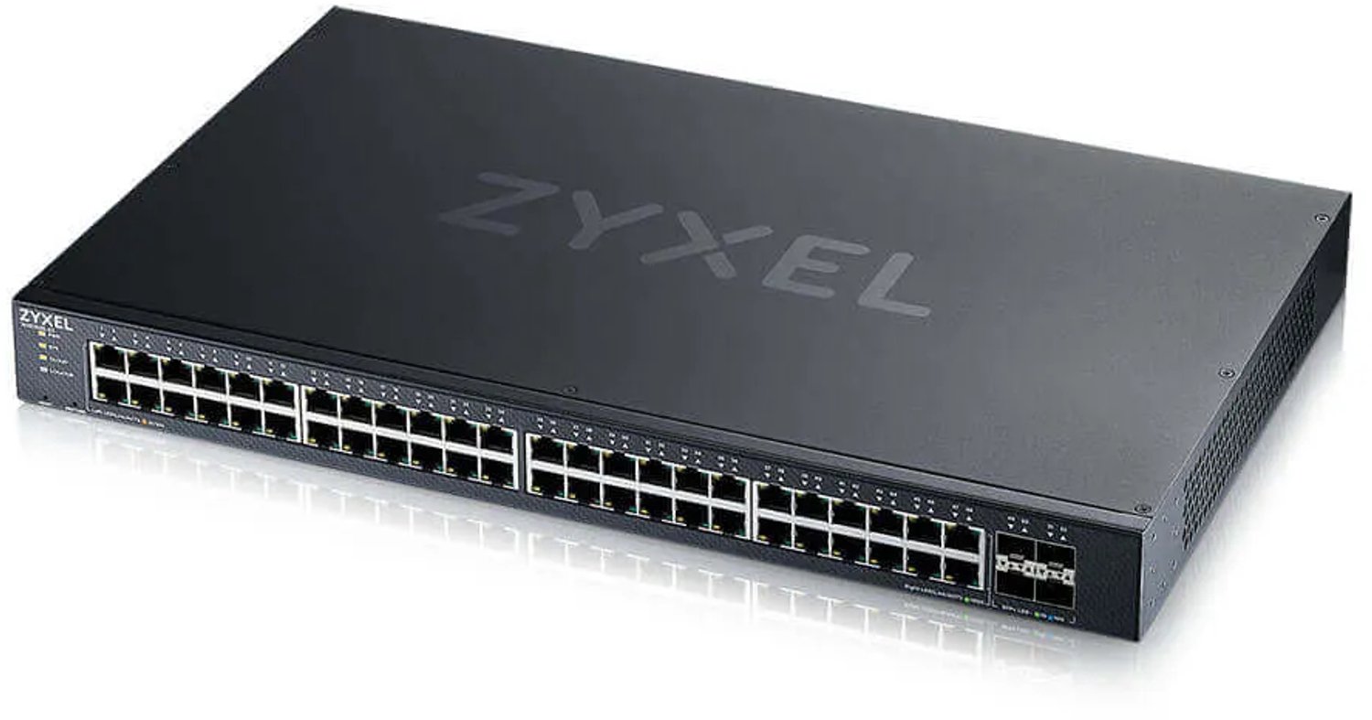 ZyXEL 48-port GbE Lite-L3 Smart Managed Switch / 4x 10G Uplink