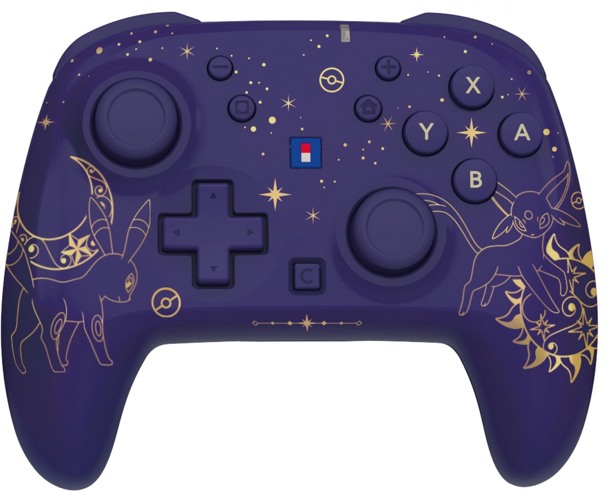 HORI Wireless PAD Turbo (Espeon & Umbreon) for Nintendo Switch 2 - Purple - Wireless Controller - Nintendo Switch 2