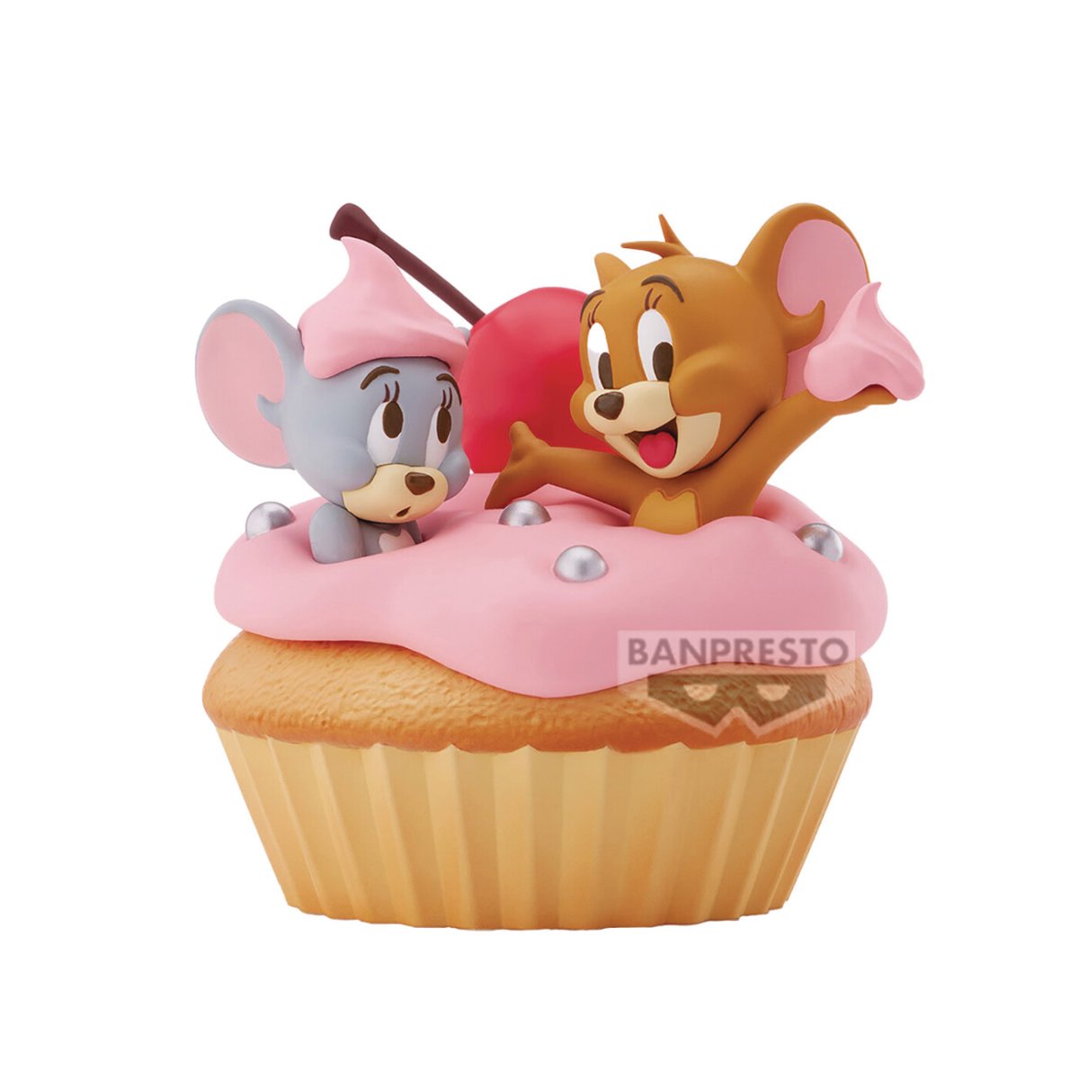 Banpresto - Tom & Jerry Big Soft Vinyl Jerry & Tuffy Sweet Cupcake Figure (11cm) - Figur