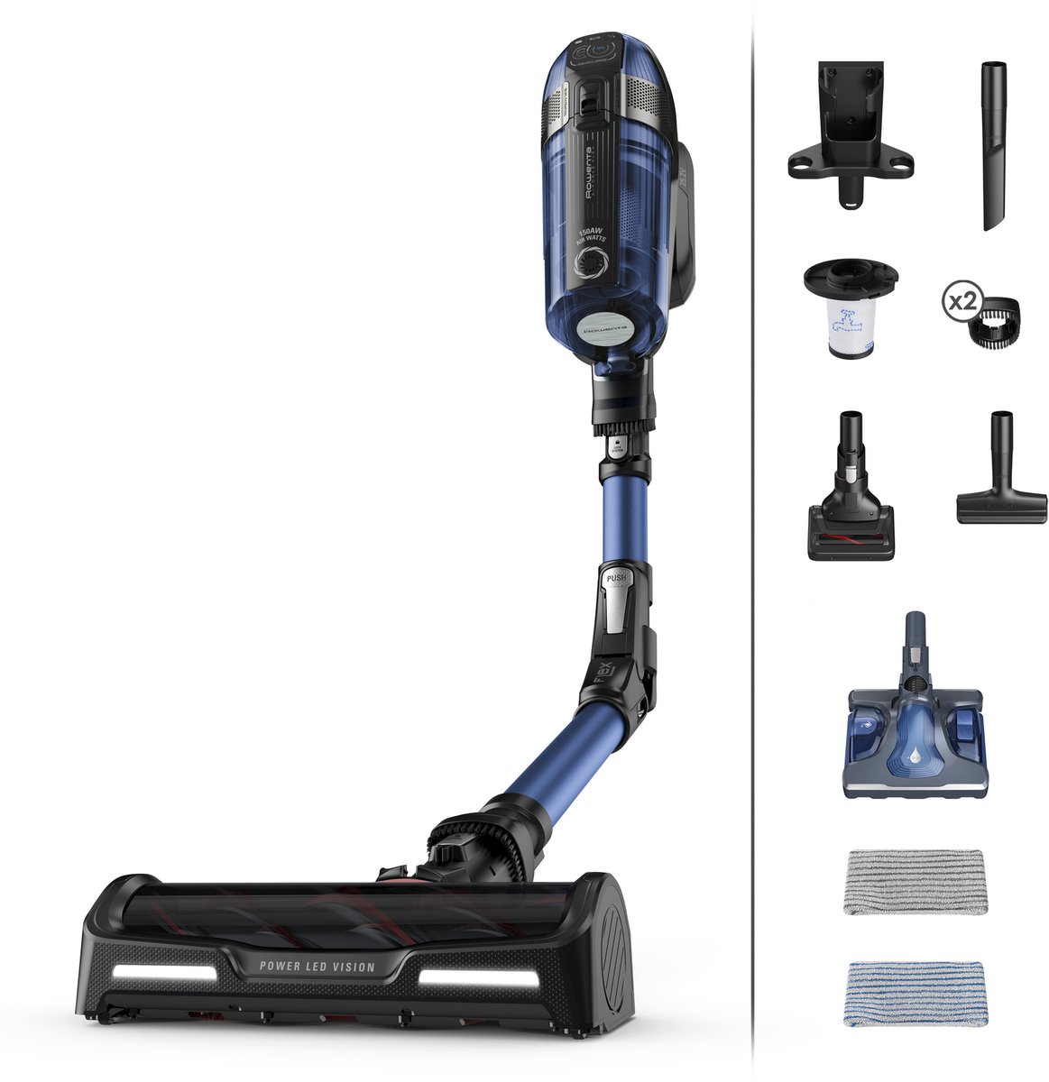 Rowenta Stangstøvsuger X-Force Flex 12.60 RH98C0WO Aqua Auto 4in1