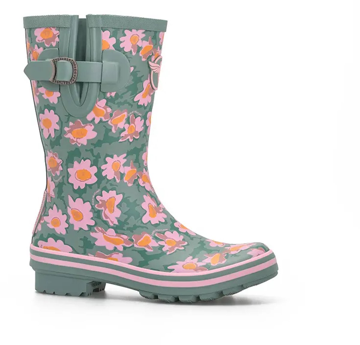 Women’s ankle rain boots Evercreatures Daisies