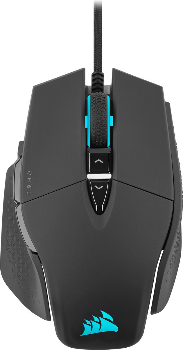 Corsair M65 RGB ULTRA - Black - Gaming Mus - Optisk - 8 knapper - Sort med RGB lys