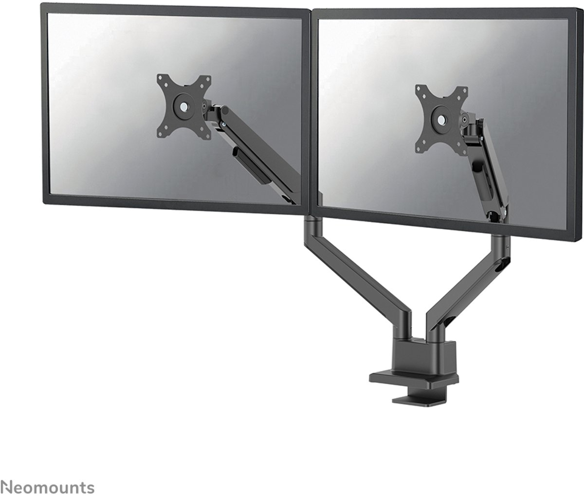 Neomounts NEXT Slim DS70-250BL2 mounting kit - full-motion - for 2 monitors - black