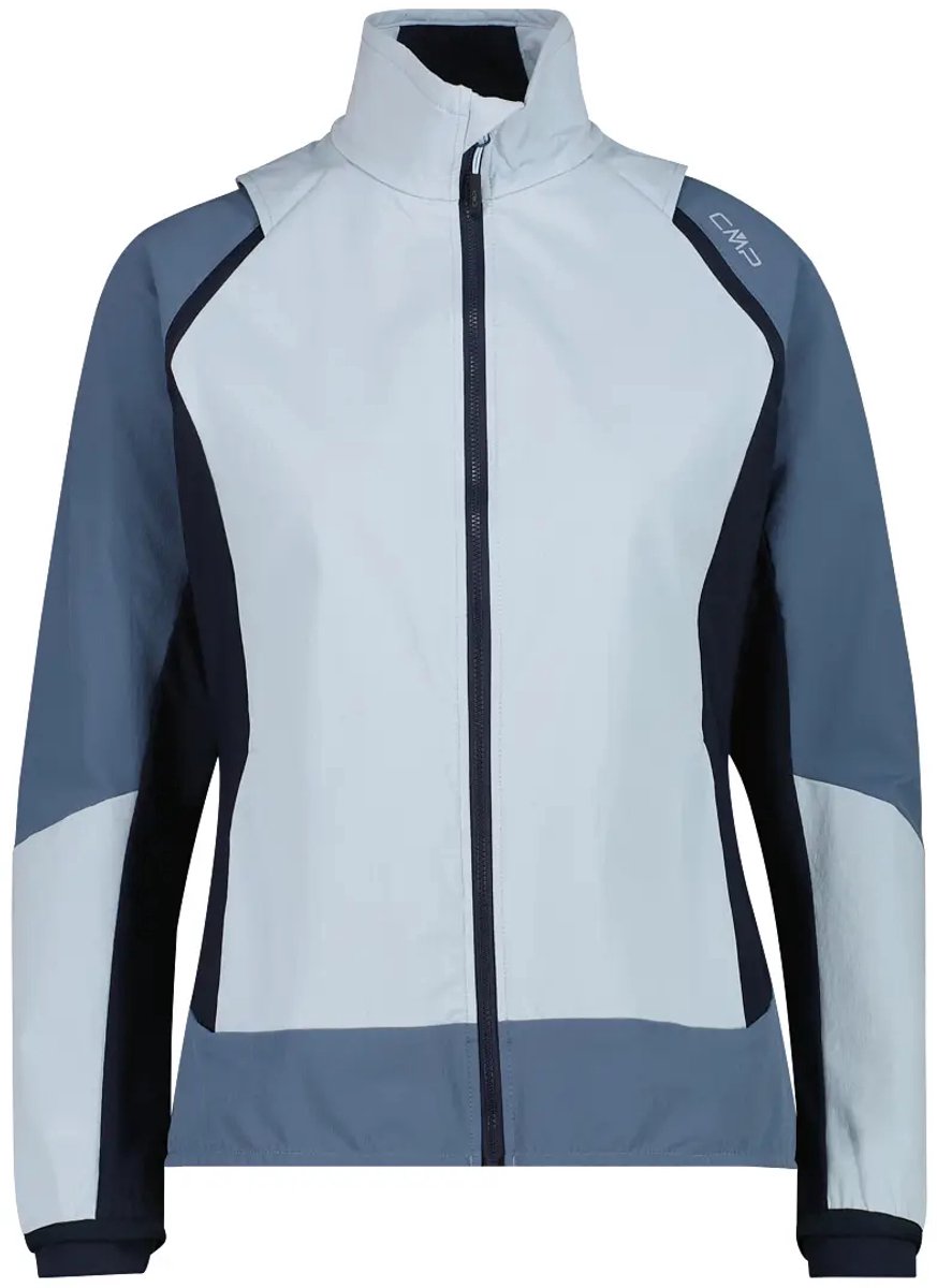 Women's hybrid waterproof jacket with removable sleeves CMP