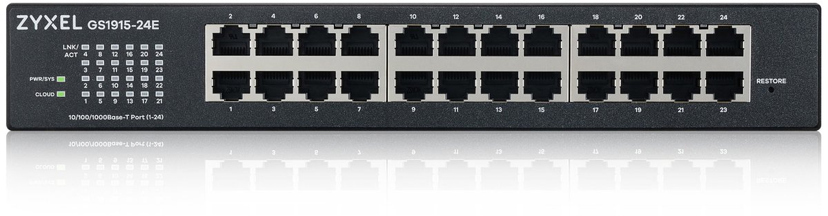 ZyXEL GS1915-24E 24-Port GbE Smart Managed Switch
