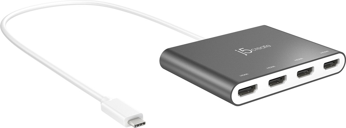 j5create USB-C to 4-Port HDMI Multi Monitor Adapter