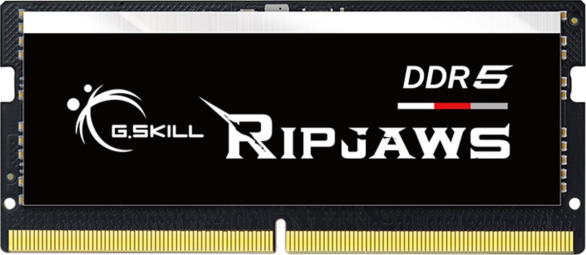 G.Skill Ripjaws SODIMM DDR5-4800 - 16GB - CL34 - Single Channel (1 pcs) - Intel XMP - Sort