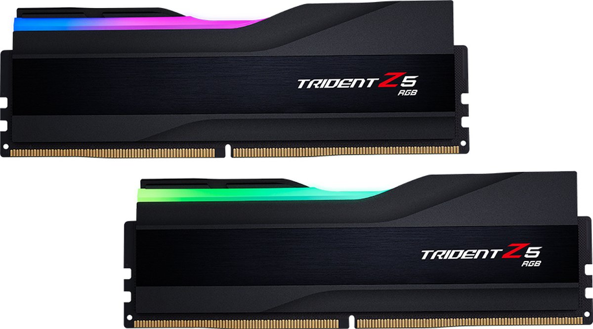 G.Skill Trident Z5 RGB DDR5-6000 - 32GB - CL32 - Dual Channel (2 pcs) - Intel XMP - Sort med RGB