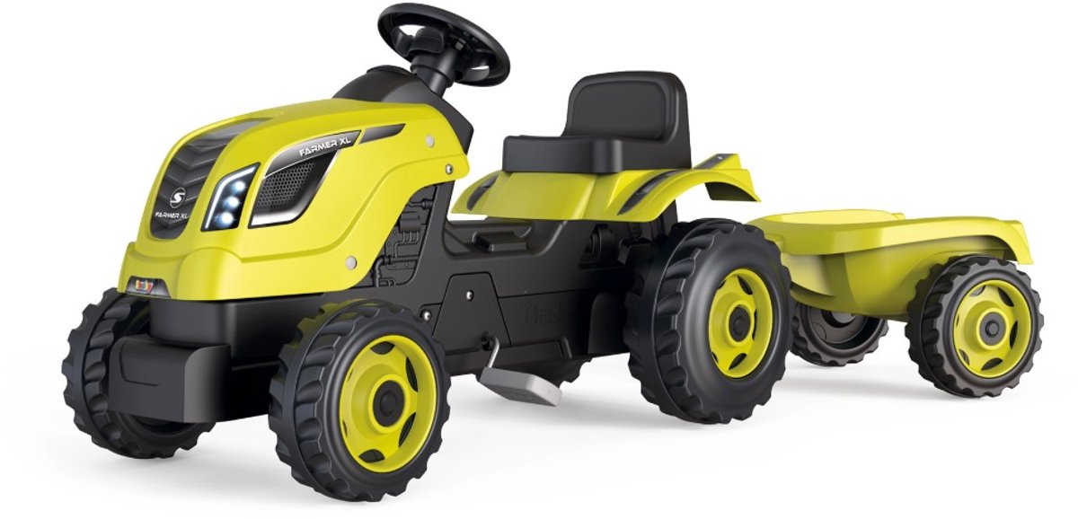 Smoby Farmer XL grøn traktor + trailer
