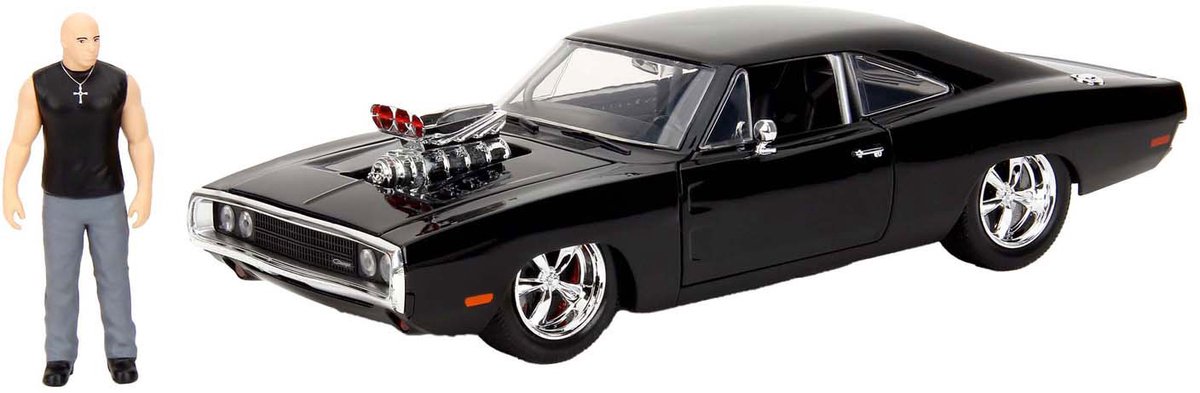 Jada Toys - Fast&Furious 1970 Dodge Charger+Fig.1:24