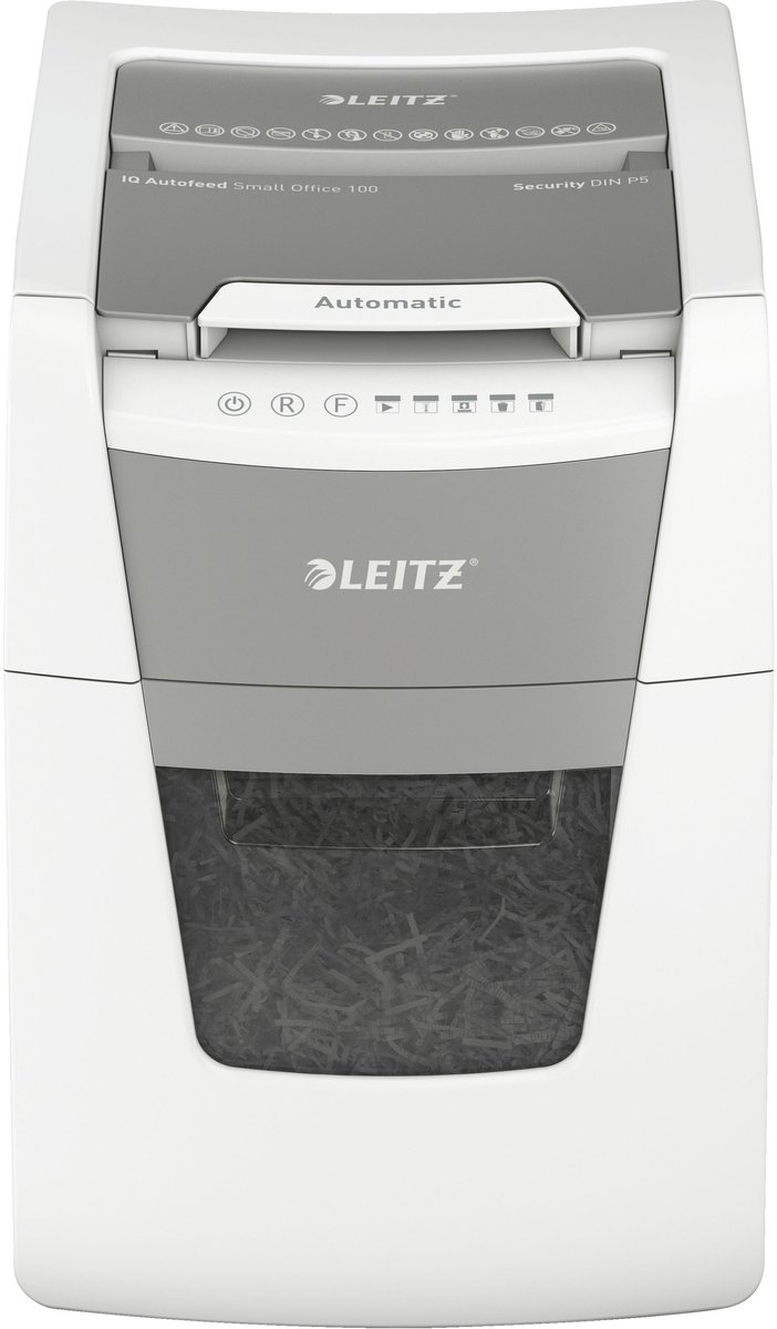 Leitz Makulator IQ Autofeed Small Office 100M Automatisk, mikromakulering 2x15mm, P5, 100 ark