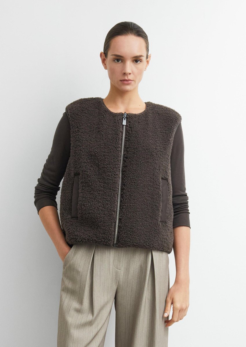 Women's sleeveless fleece jacket COMMA