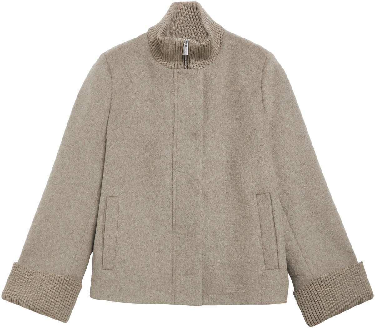 Short Knitted Wool Jacket Women COMMA