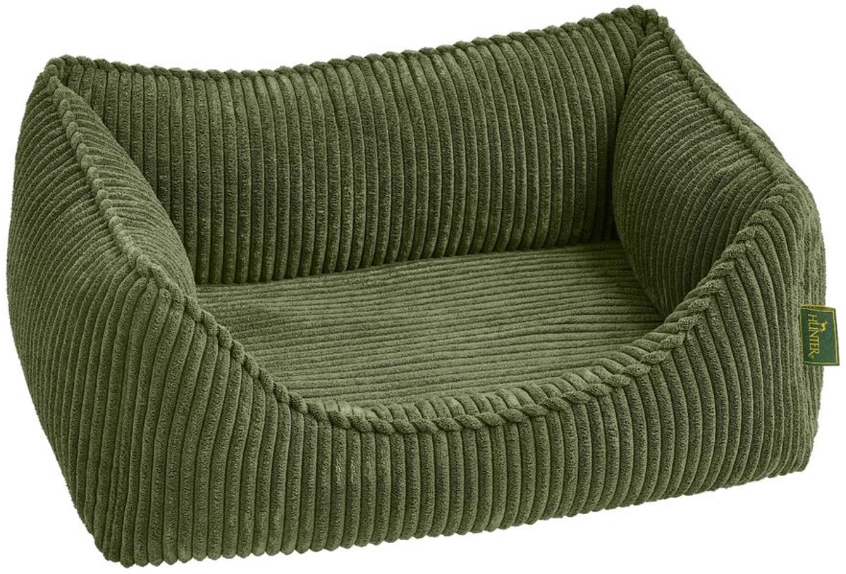 Sofá ergonómico Hunter Corbie para perros - 80 x 60 cm (L x An), verde
