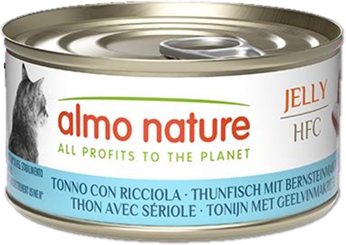 Almo Nature Jelly HFC 24 x 70 g - Pack Ahorro - Atún con serviola