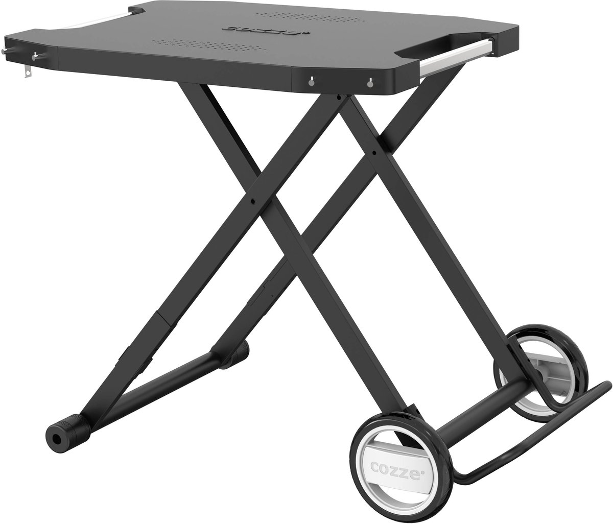 Mesa plegable (An x Pr x Al: 104,5 x 62,5 x 78 cm, Acero)