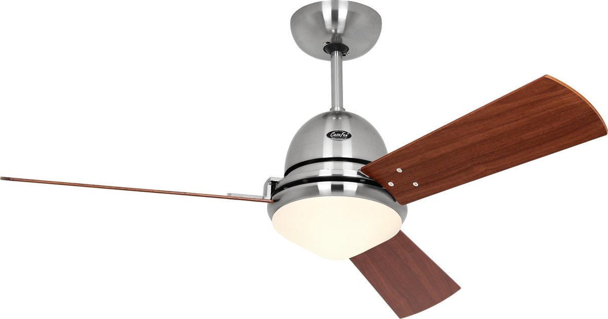 Ventilateur de plafond CasaFan Libeccio 3 pales (Ø x H) 142 cm x 285 mm cerisier, érable, wengé