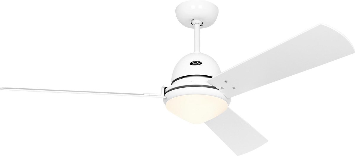 Ventilateur de plafond CasaFan Libeccio 3 pales (Ø x H) 142 cm x 285 mm cerisier, érable, gris, blanc