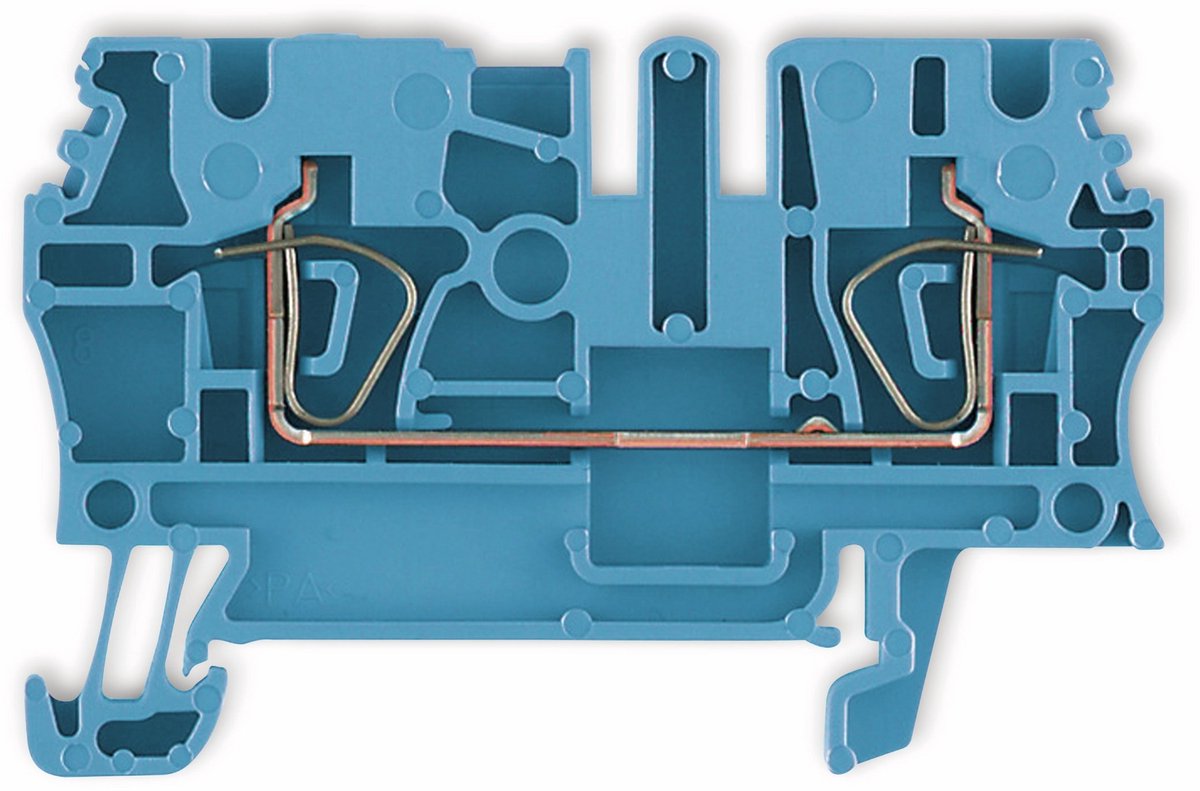 Bloc de jonction de passage Weidmüller ZDU 2.5 BL 1608520000-100 bleu 100 pc(s)