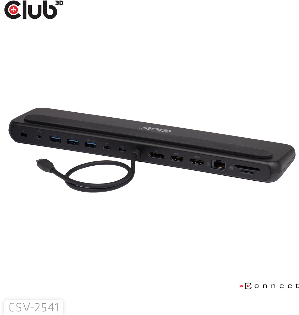 club3D Station daccueil USB-C® CSV-2541 alimentation USB-C®