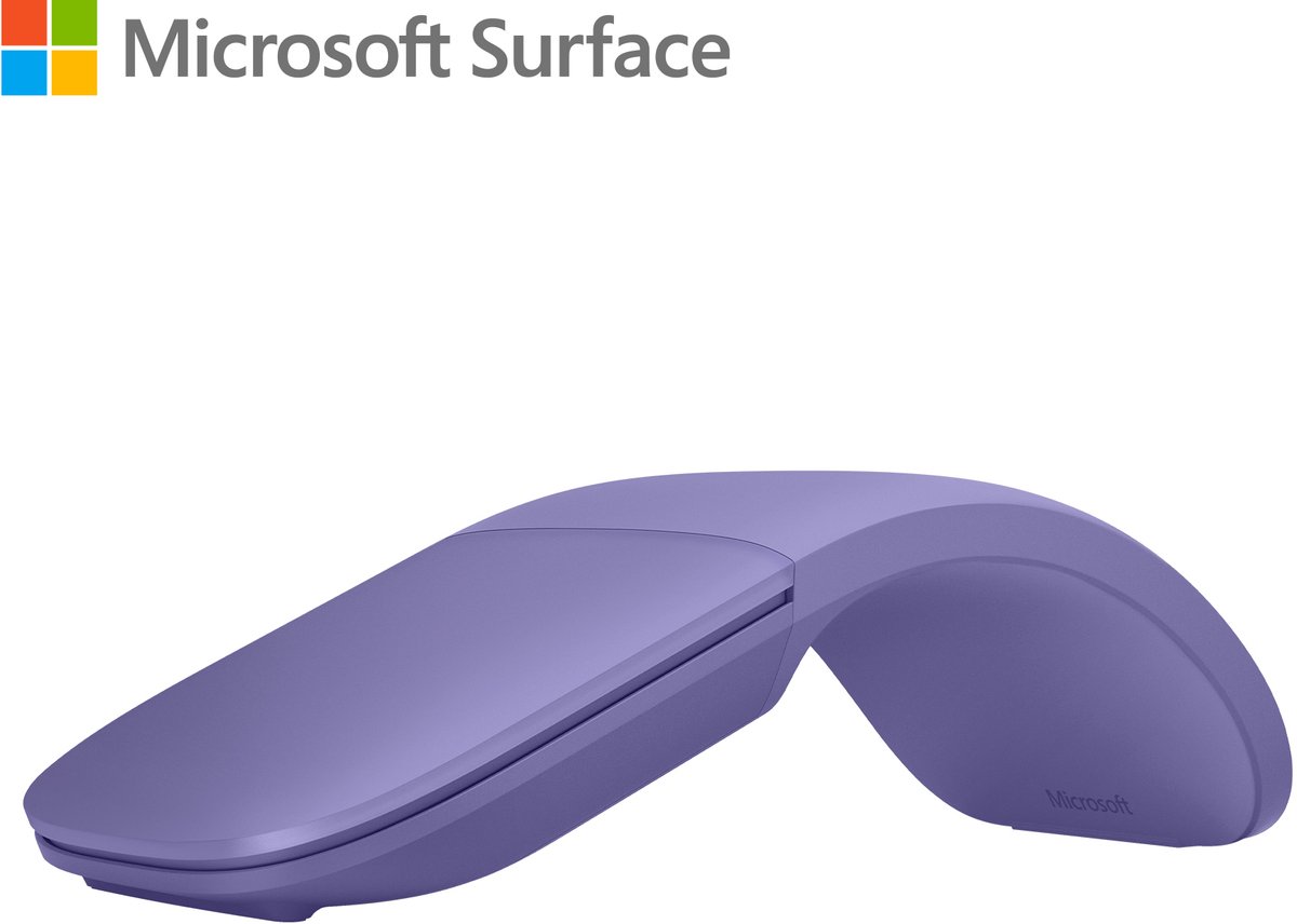 Microsoft MICROSOFT Surface Arc Mouse Violet (P) Souris Bluetooth BlueTrack violet 2 Boutons 1000 dpi surface tactile