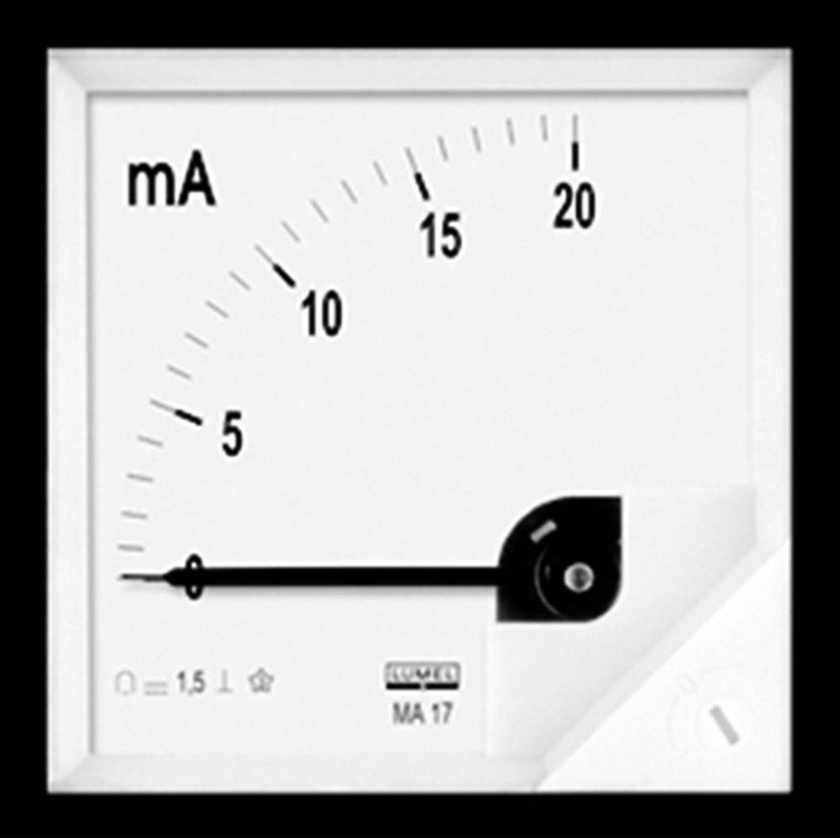 Appareil de mesure encastrable 72 x 72 mm Lumel MA17 200A/60mV 200 A/DC (60 mV)  N/A