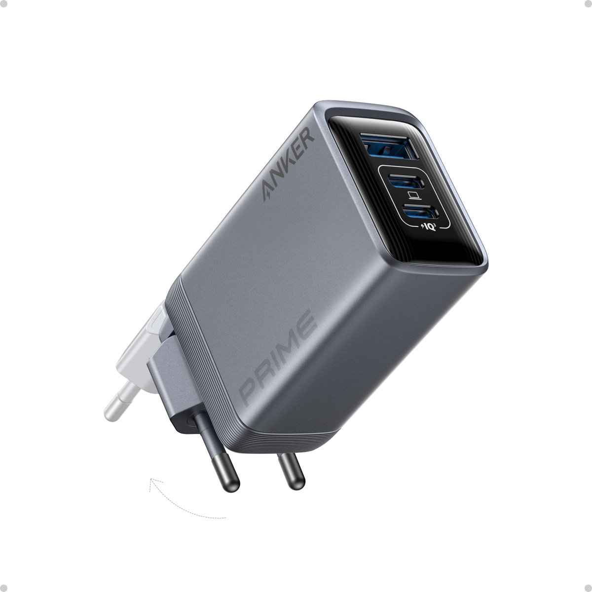 Anker ANKER Prime Charger 100W 2C1A Adaptateur de charge 100 W Fast Charge noir intérieure