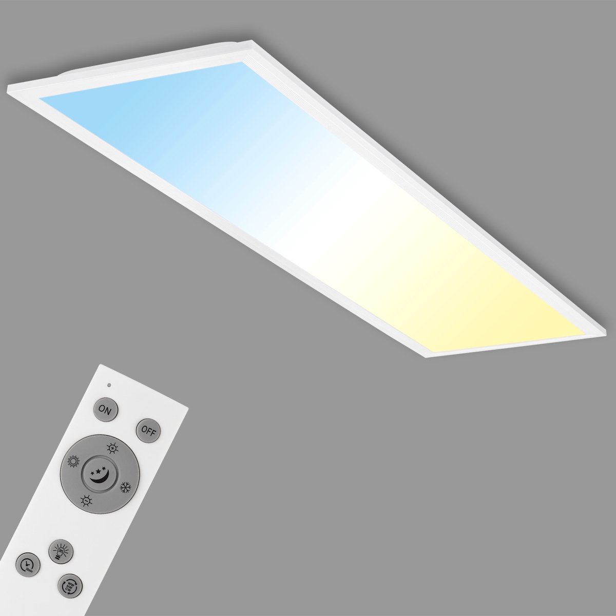 Briloner Piatto 7167016 Panneau à LED 23 W blanc chaud, blanc froid blanc