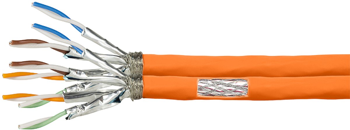LogiLink CPV0063 cable de red Naranja 100 m Cat7 S/FTP (S-STP)