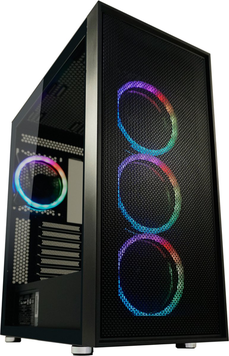 Tour midi LC Power LC-802B-ON Boîtier PC noir