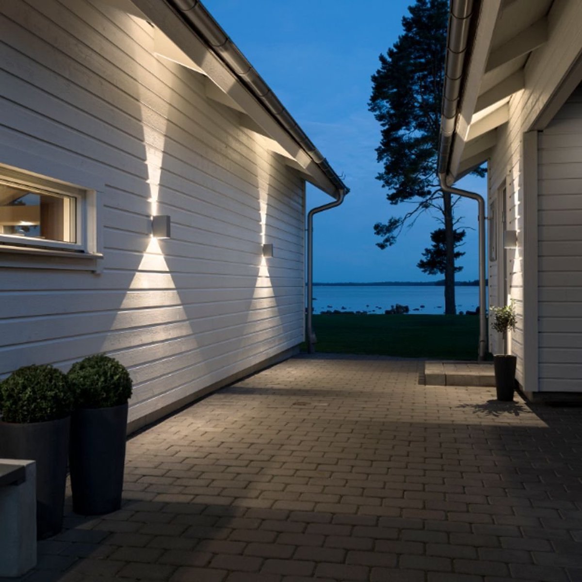 Applique LED extérieure Konstsmide Cremona 7940-310 LED intégrée gris