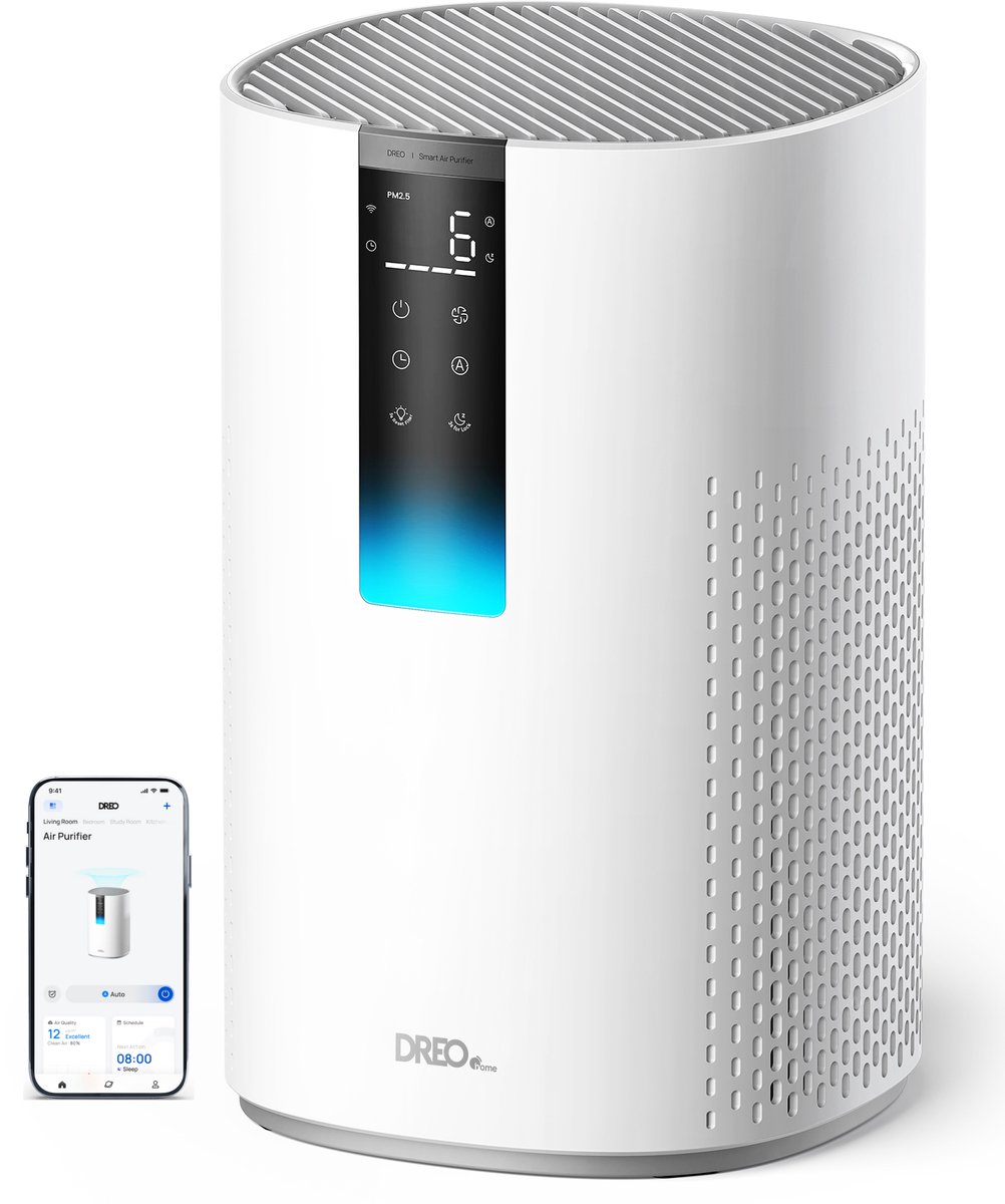 DREO DR-HAP005S Dreo - Air Purifier 605S, 5-in-1 - Smart Purificateur dair blanc