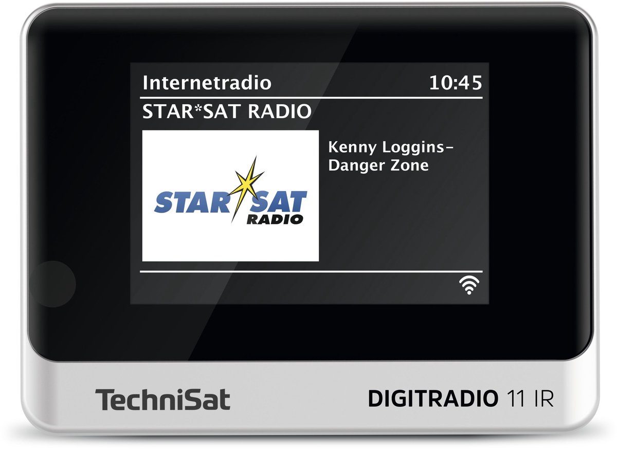 TechniSat DIGITRADIO 11 IR Radio de table Internet DAB+, FM, Internet Bluetooth, radio internet, DAB+, FM, WiFi avec télécommande, fonction réveil noir,argent