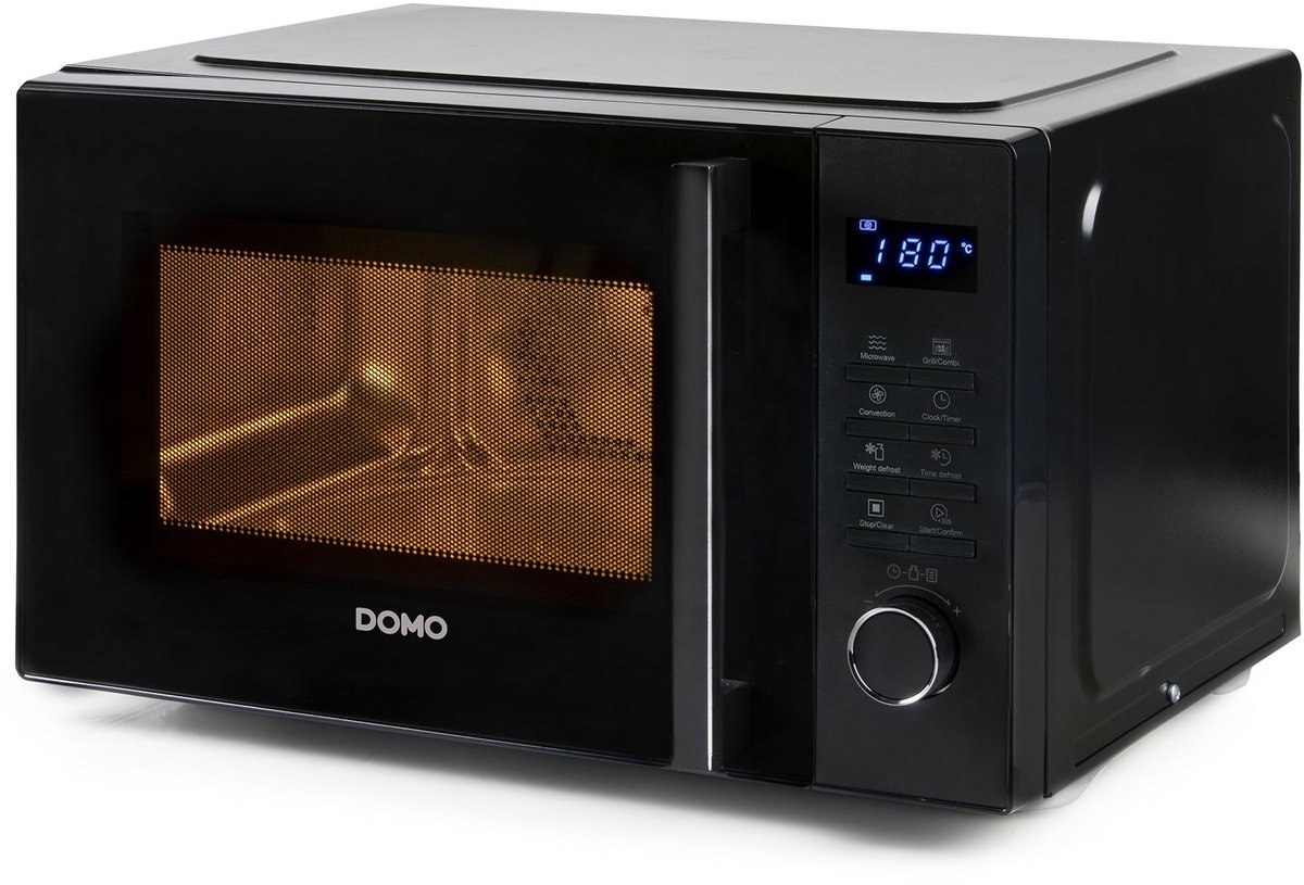 DOMO DO22301C Micro-ondes noir 900 W fonction grill, fonction minuteur