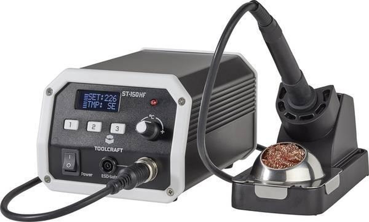 Station de soudage haute fréquence;TOOLCRAFT ST-150 HF numérique 150 W 50 - 480 °C avec panne à souder