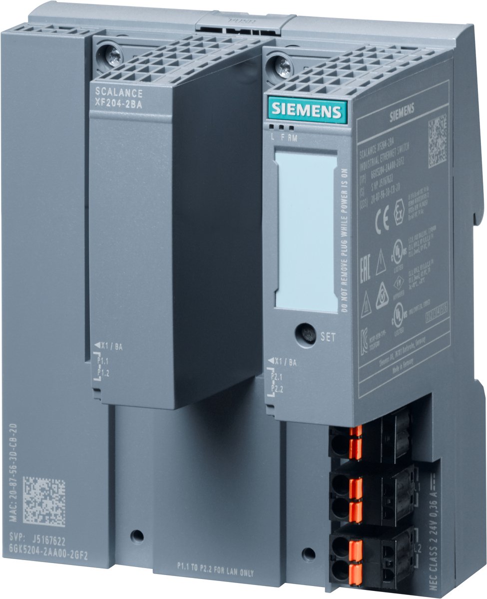 Siemens 6GK52042AA002GF2 6GK5204-2AA00-2GF2 Commutateur Ethernet industriel 10 / 100 MBit/s
