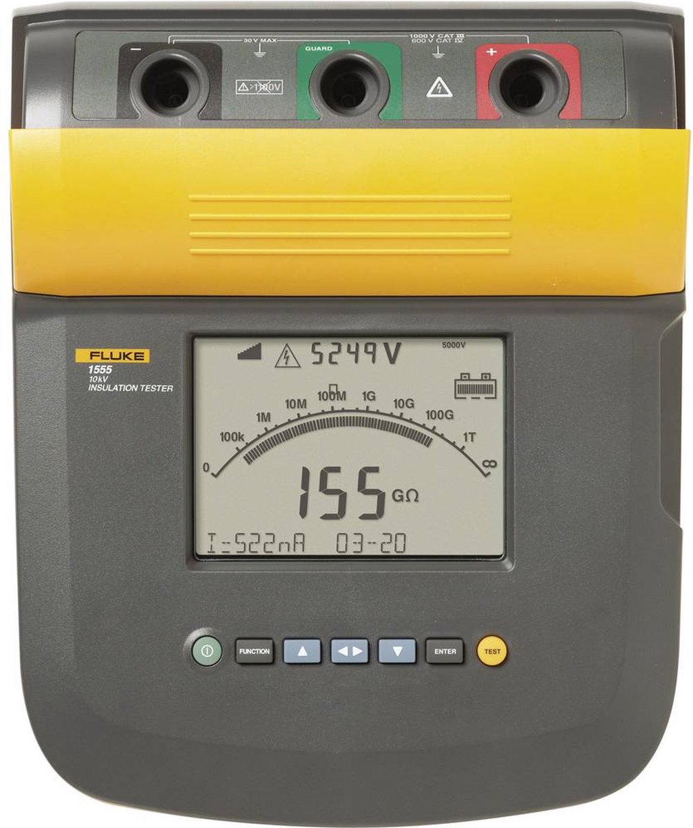 Fluke 1555 Appareil de mesure de lisolation 250 V, 10000 V 2 TΩ