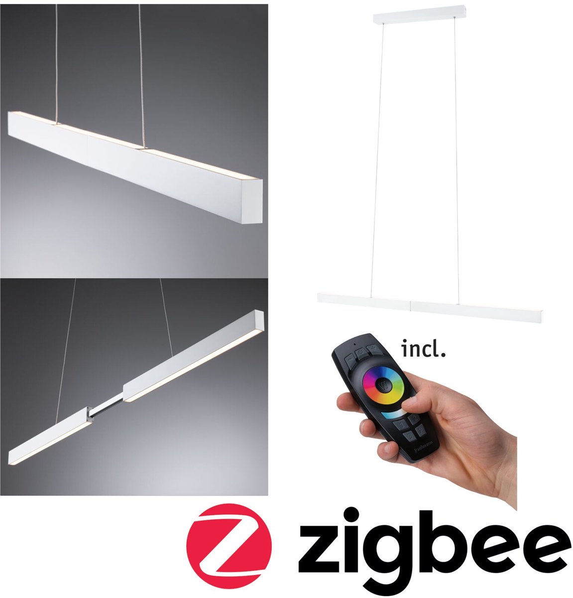 Paulmann 79889 Suspension LED LED LED intégrée 36 W blanc mat
