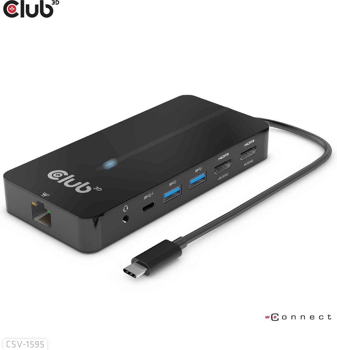 club3D Station daccueil USB-C® USB-7-in1-HUB USB-C Convient pour les marques: Club 3D