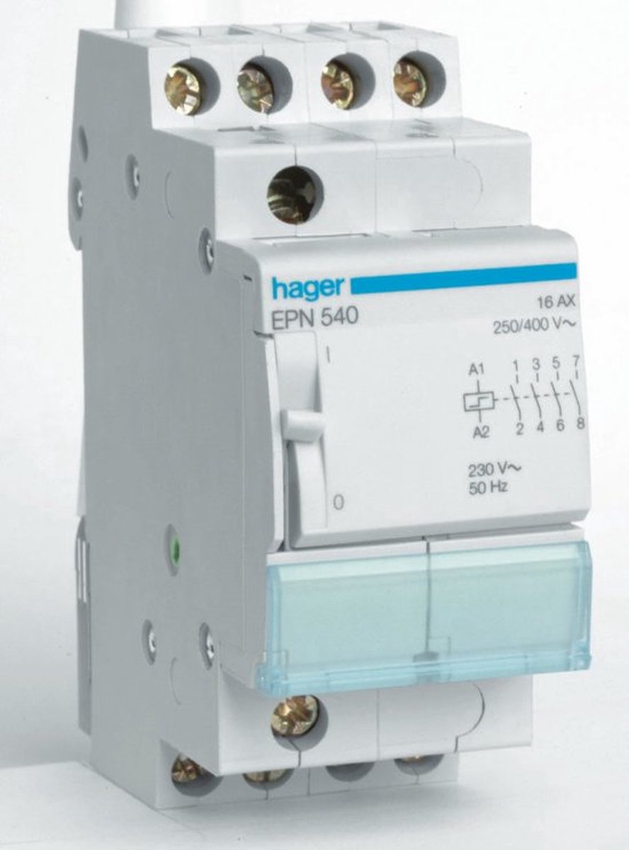 Télérupteur pour profilé Hager EPN540 4 NO (T) 230 V/AC 16 A 1 pc(s)