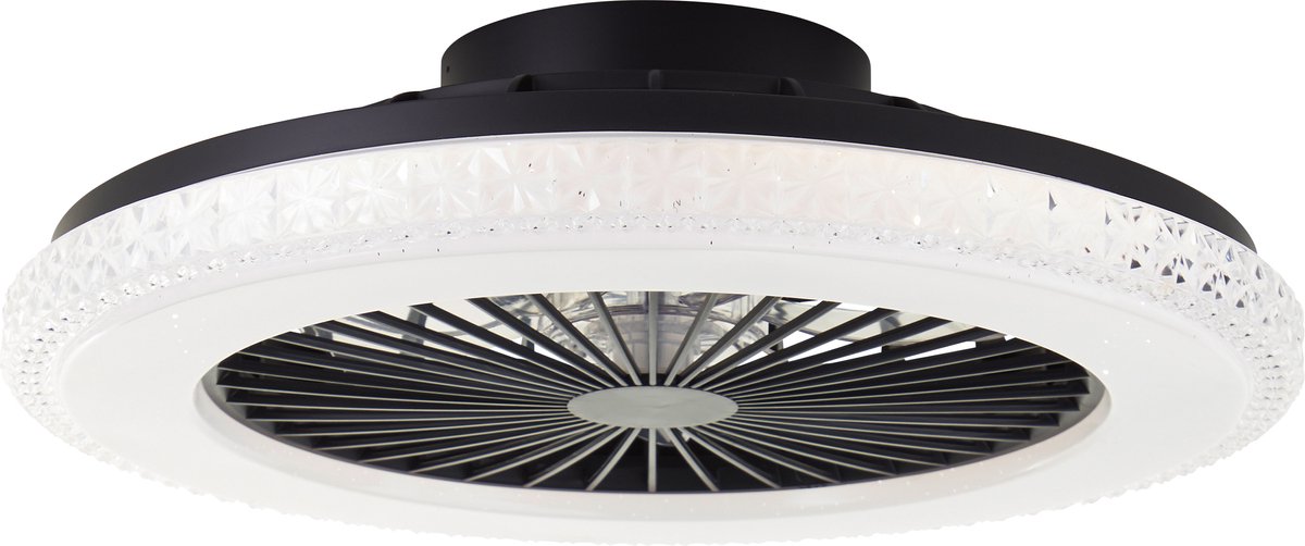 Brilliant G60040/06 Badria Plafonnier LED avec ventilateur Module LED LED intégrée 40 W noir