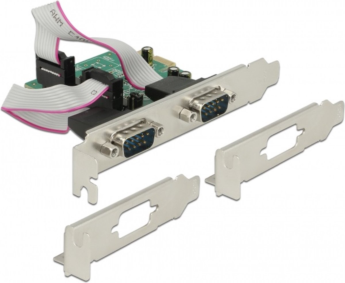 Delock 89641 Carte PCI-Express PCIe avec équerre de slot Low Profile
