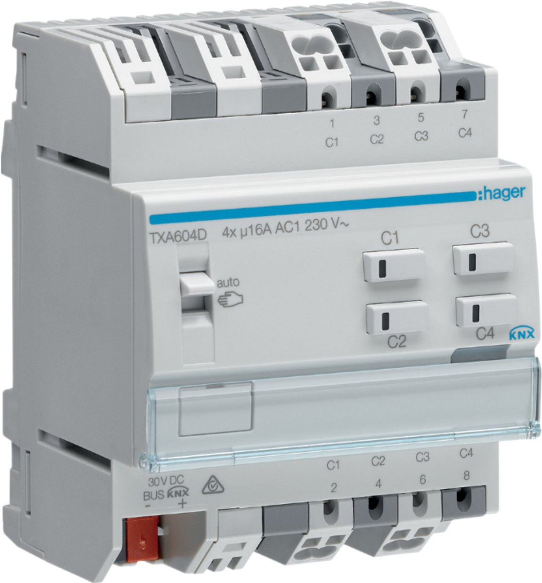 Hager KNX TXA604D Actionneur de store TXA604D