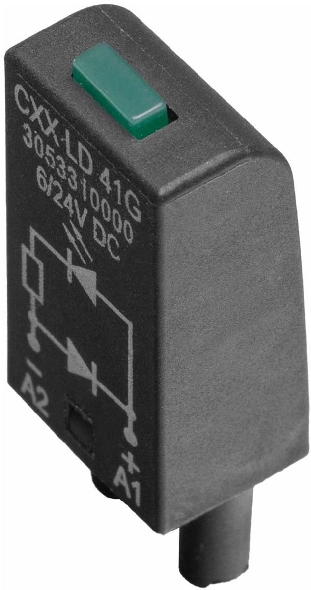 Weidmüller Circuit darrêt de protection avec indicateur LED CXX L 61G Couleur déclairage (ampoule LED): vert 20 pc(s)