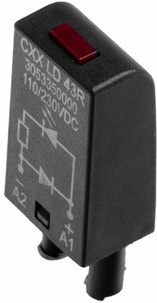 Weidmüller Circuit darrêt de protection avec indicateur LED CXX L 61R Couleur déclairage (ampoule LED): rouge 20 pc(s)