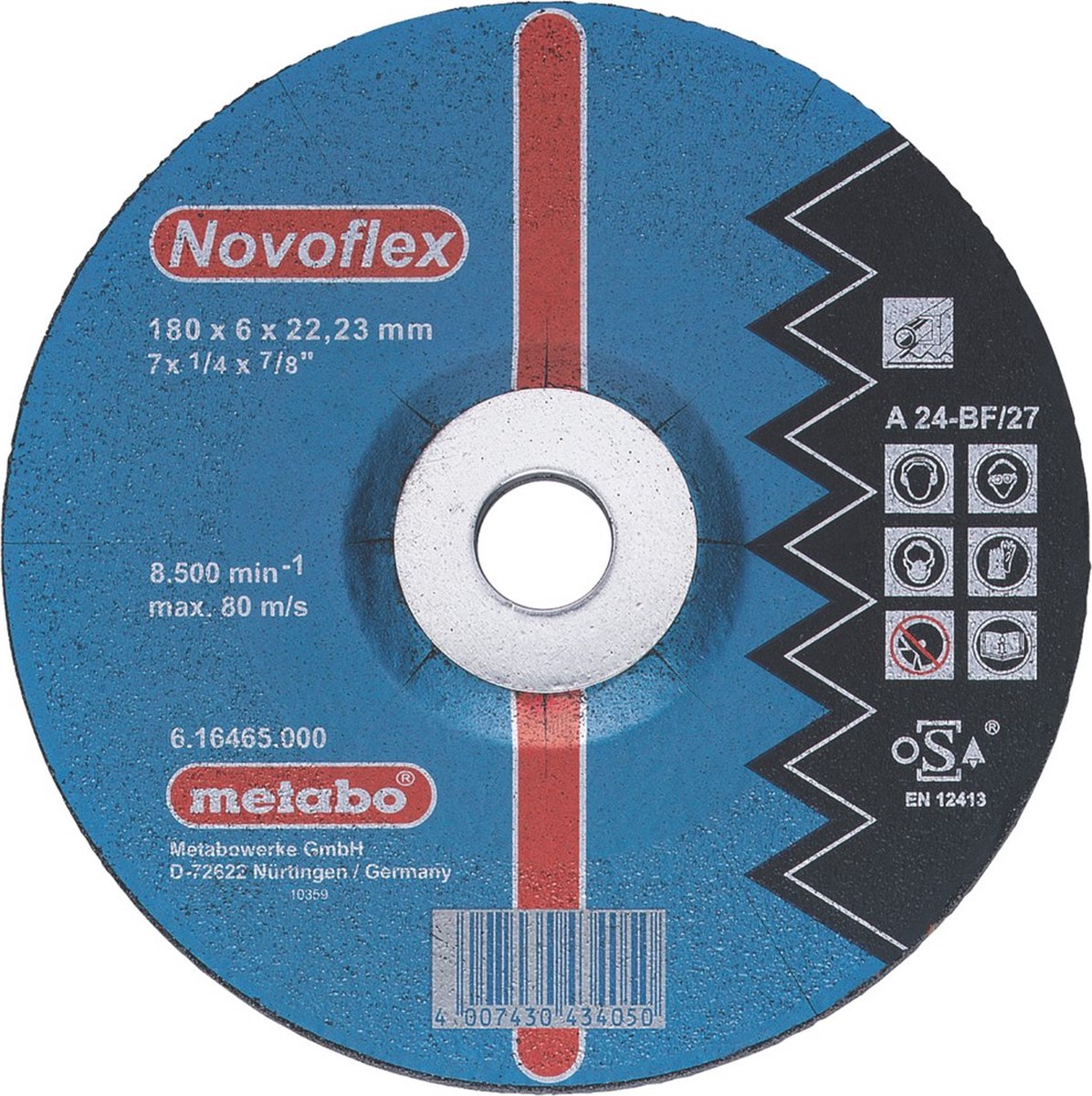 Metabo 616468000 Disque à ébarber à moyeu déporté Ø de perçage 22.23 mm 10 pc(s)
