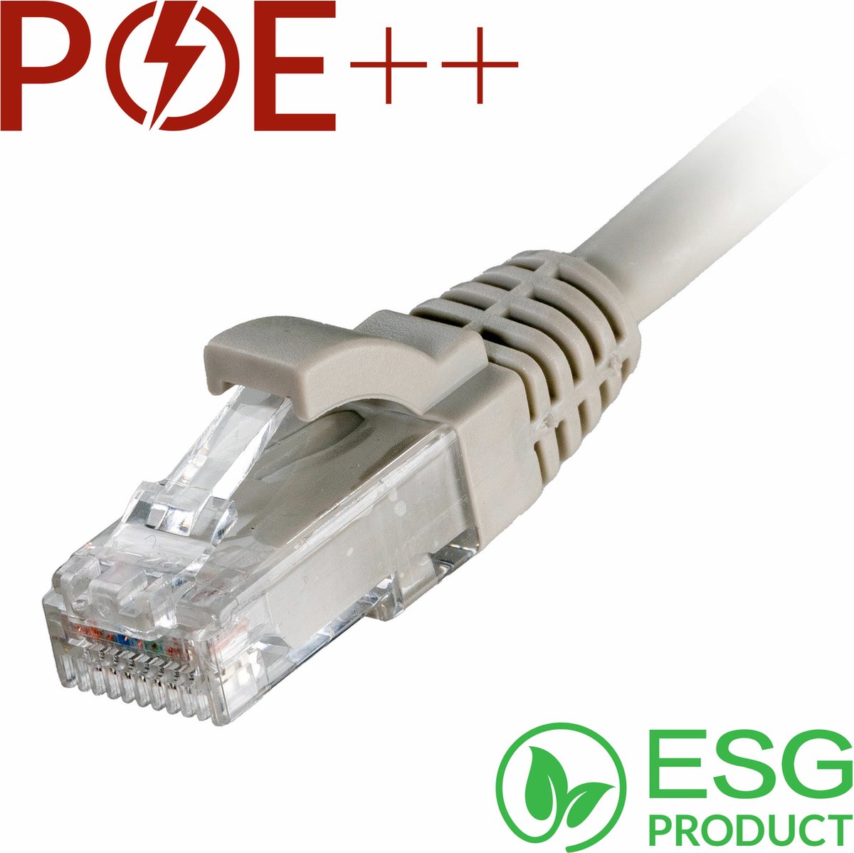 Cablenet 1.5m Cat6 RJ45 Grey U/UTP LSOH 24AWG Snagless Booted Patch Le